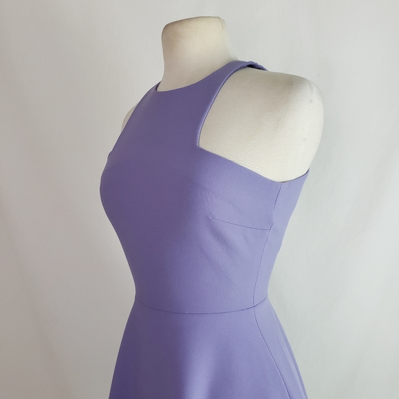 Elizabeth and James Lavender Clarissa Stretch Crepe Fit & Flare Mini Dress Sz 2 - Picture 6 of 14